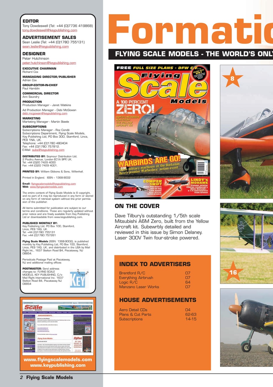 Flying Scale Models Preview Pages