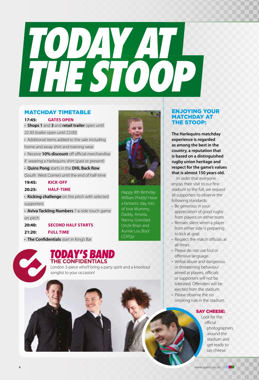 Harlequins Preview Pages