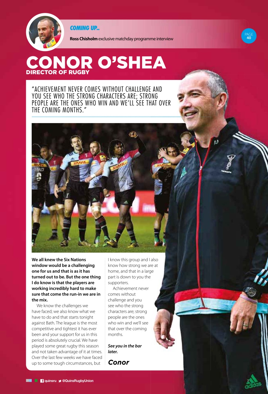 Harlequins Preview Pages
