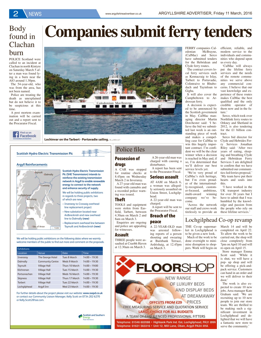 Argyllshire Advertiser Preview Pages