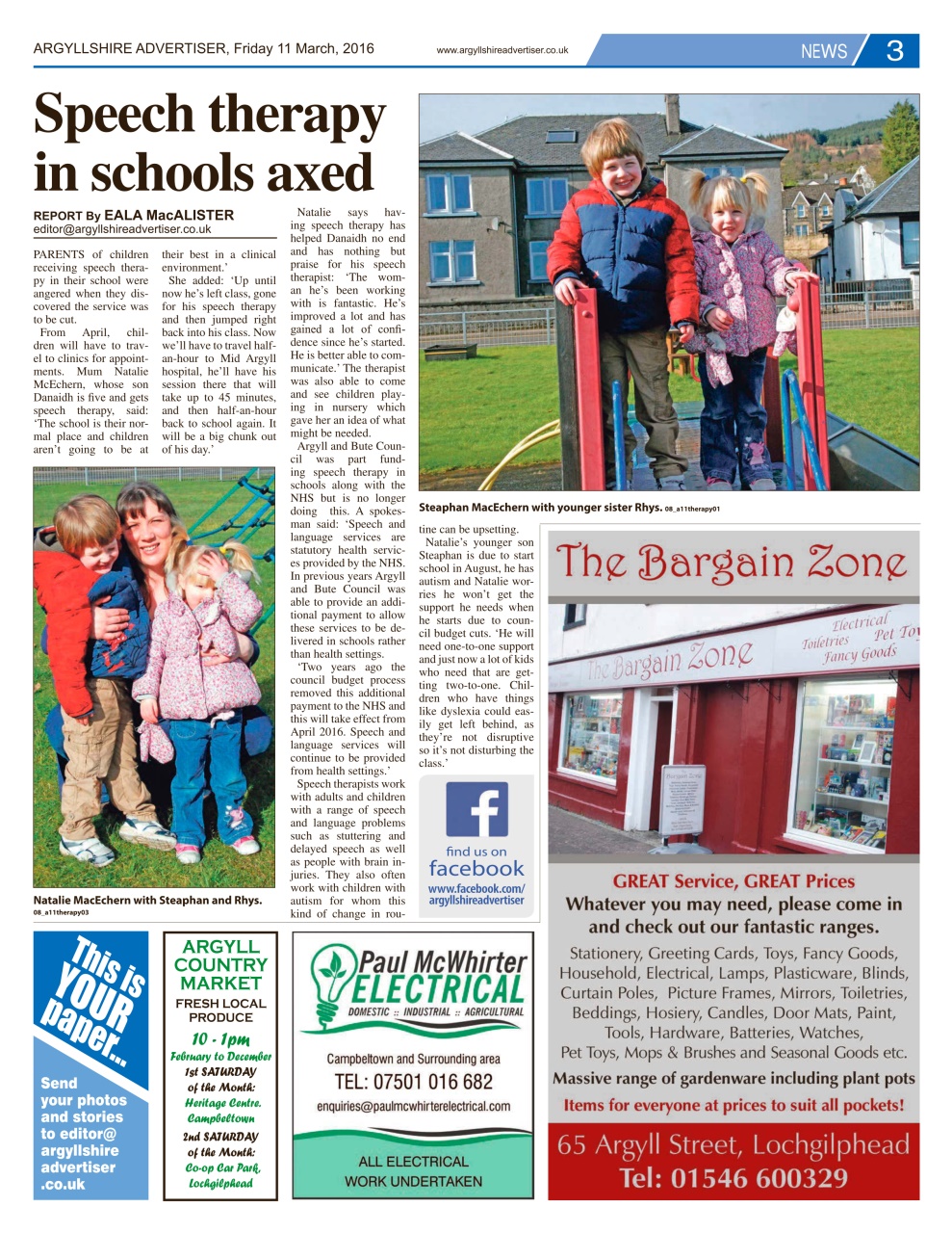 Argyllshire Advertiser Preview Pages