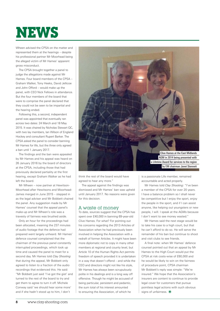 Clay Shooting Preview Pages