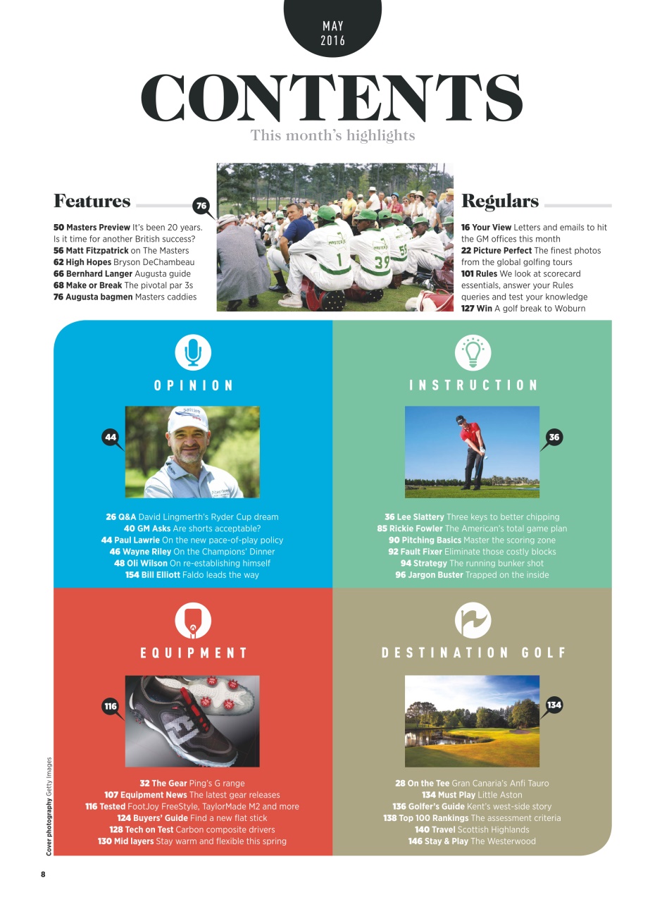 Golf Monthly Preview Pages