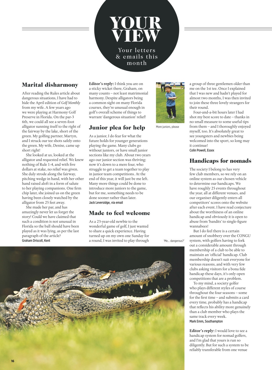 Golf Monthly Preview Pages