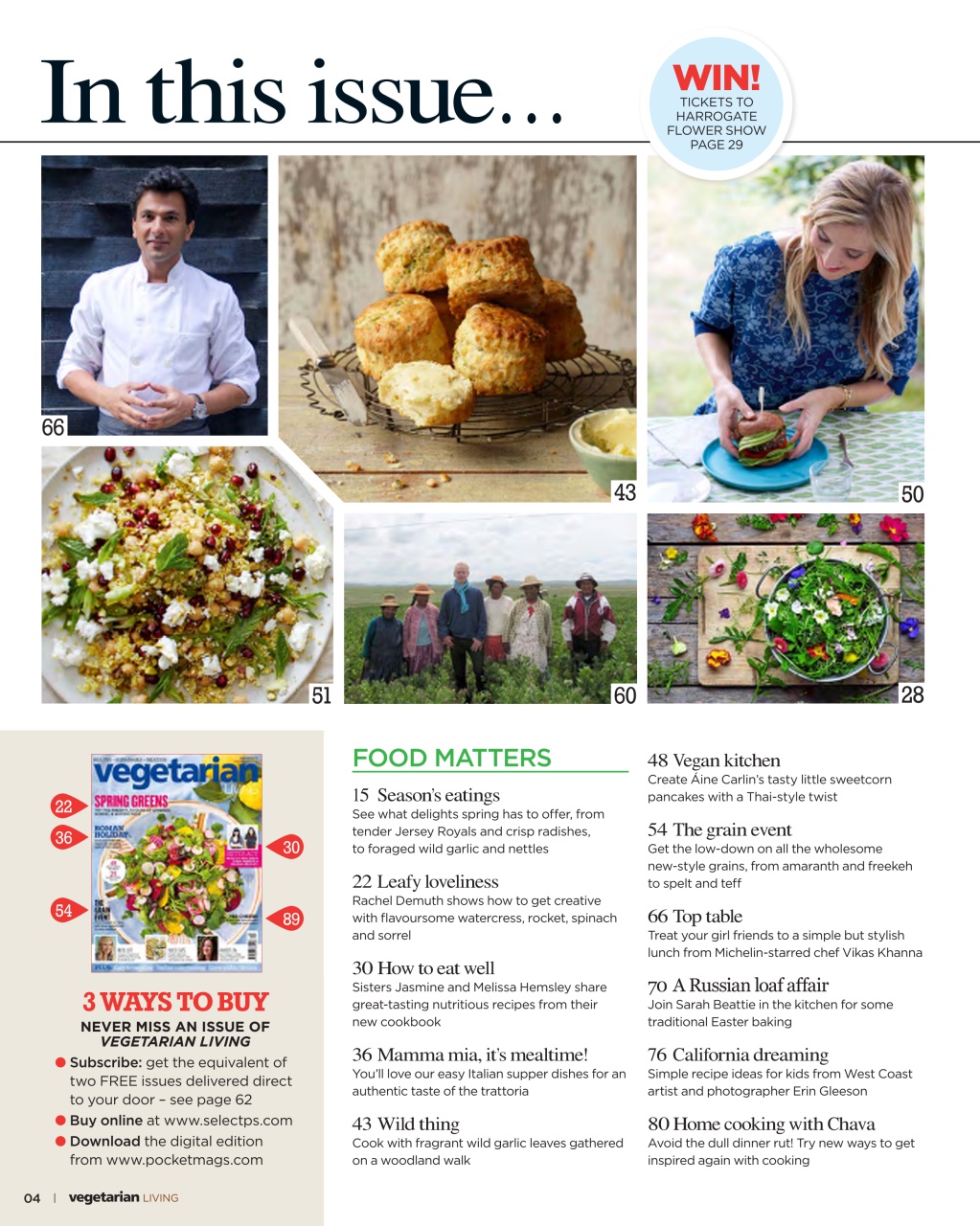 Vegetarian Living Preview Pages