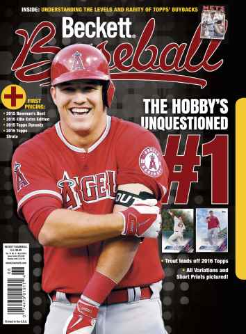 Beckett Baseball Magazine issue April 2016