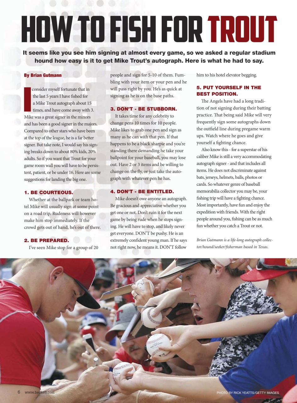 Beckett Baseball Magazine Preview Pages