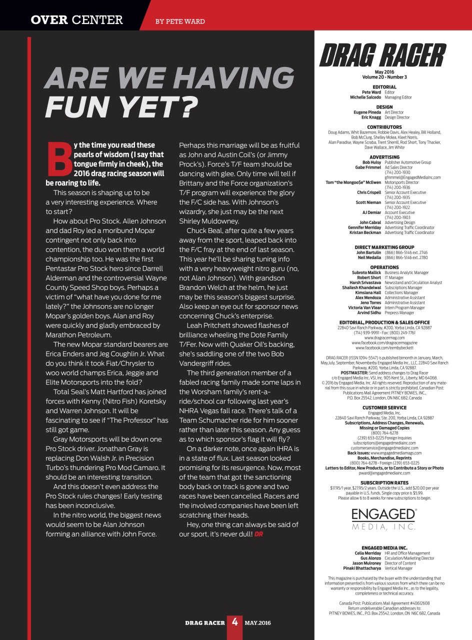 Drag Racer Preview Pages