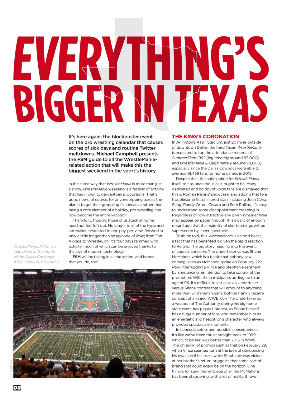 Wrestletalk Magazine Preview Pages