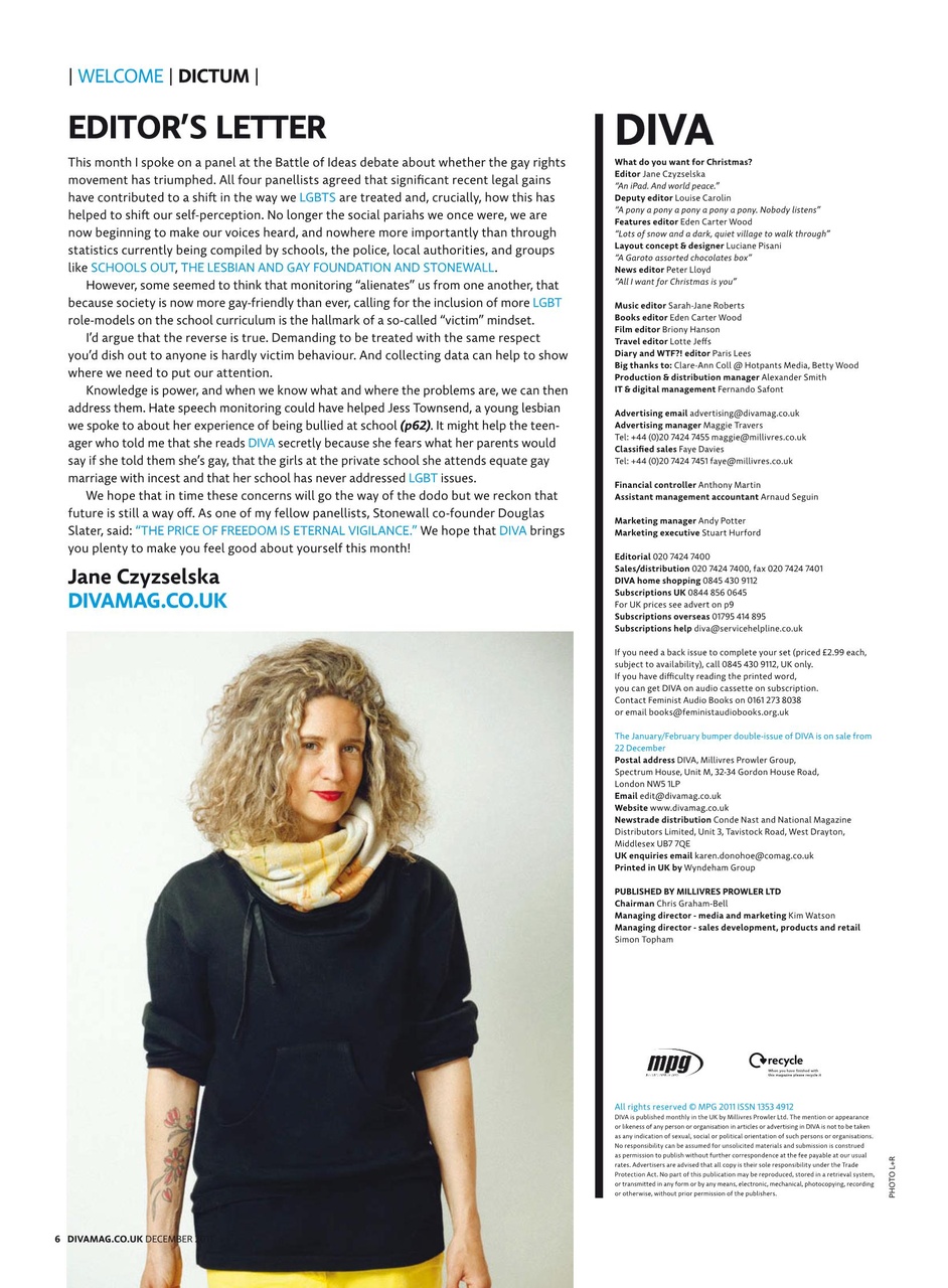 DIVA Magazine Preview Pages