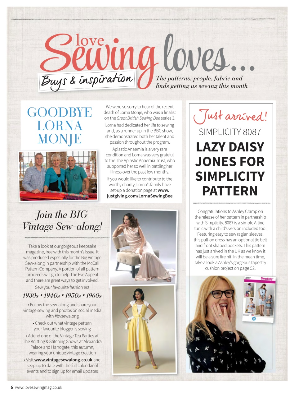 Love Sewing Preview Pages