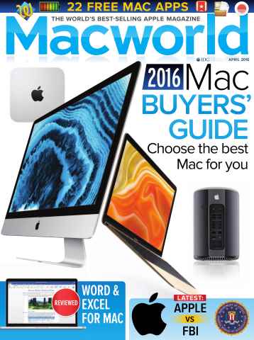 Macworld issue April 2016