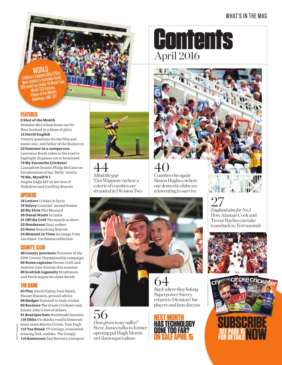 The Cricketer Magazine Preview Pages