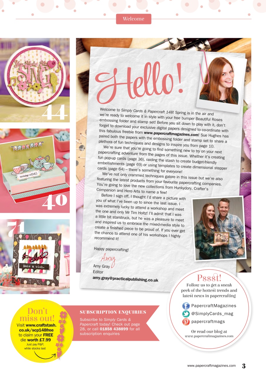 Simply Cards & Papercraft Preview Pages