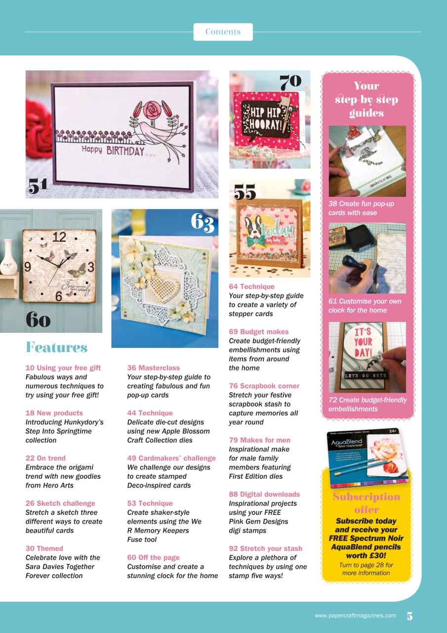 Simply Cards & Papercraft Preview Pages