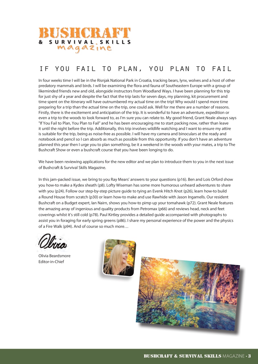 Bushcraft & Survival Skills Magazine Preview Pages
