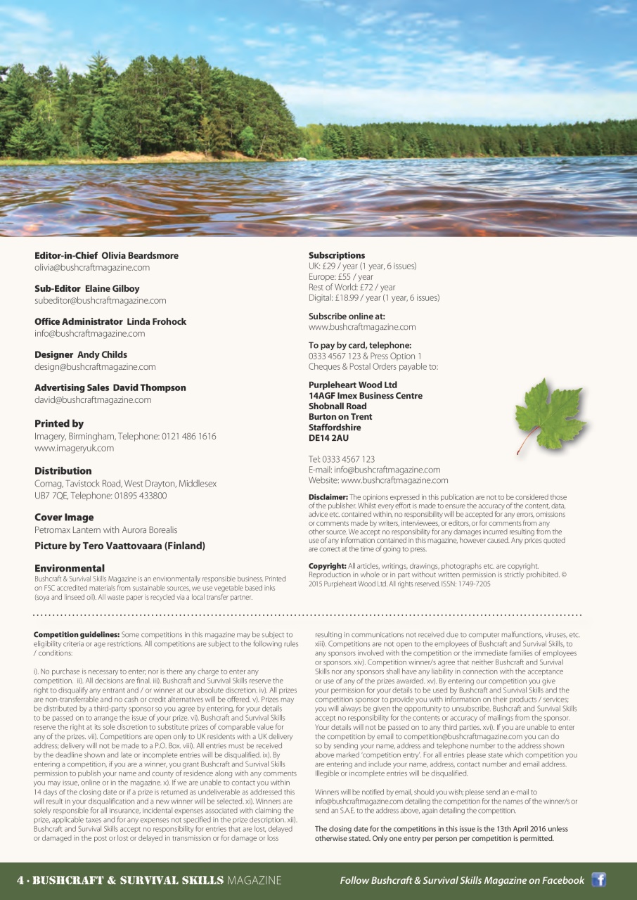 Bushcraft & Survival Skills Magazine Preview Pages