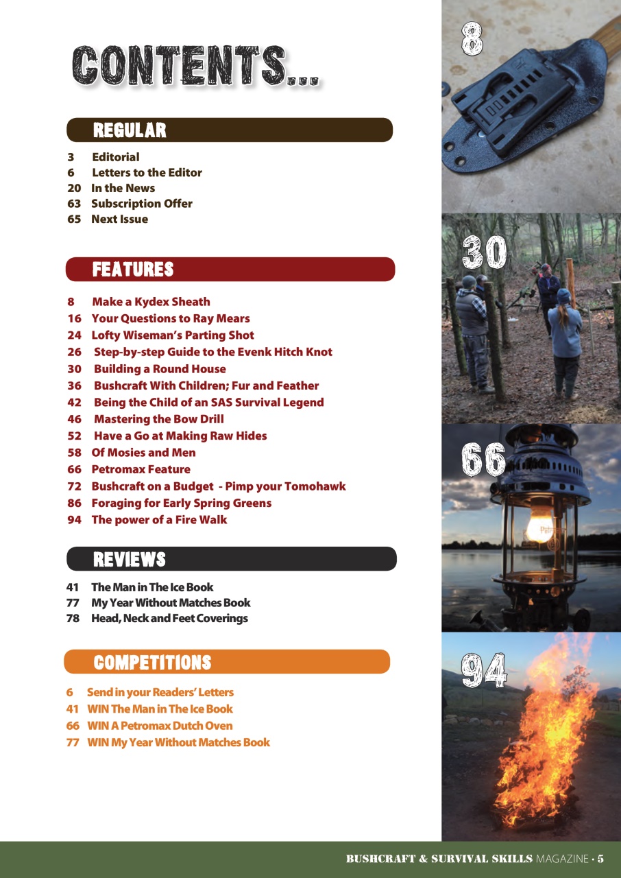 Bushcraft & Survival Skills Magazine Preview Pages