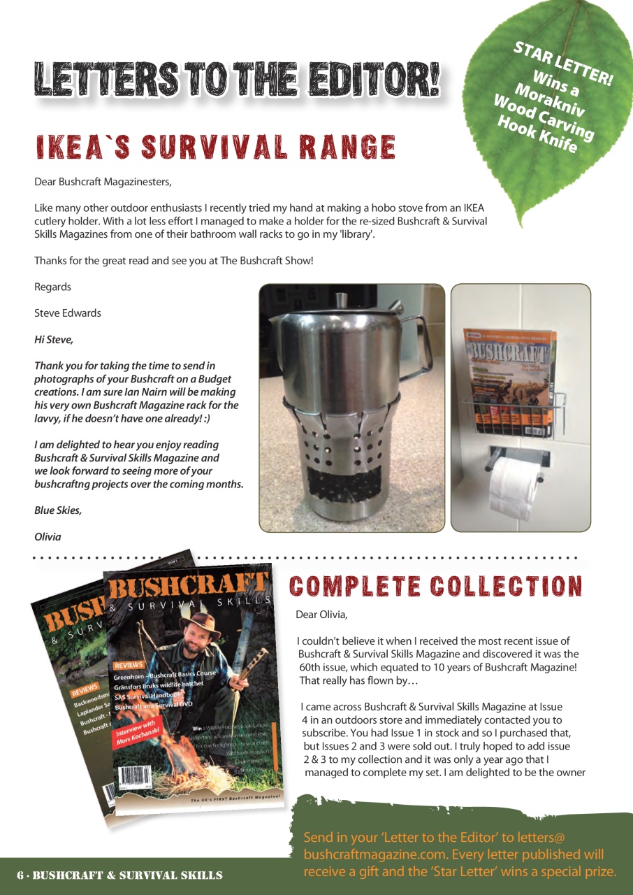Bushcraft & Survival Skills Magazine Preview Pages