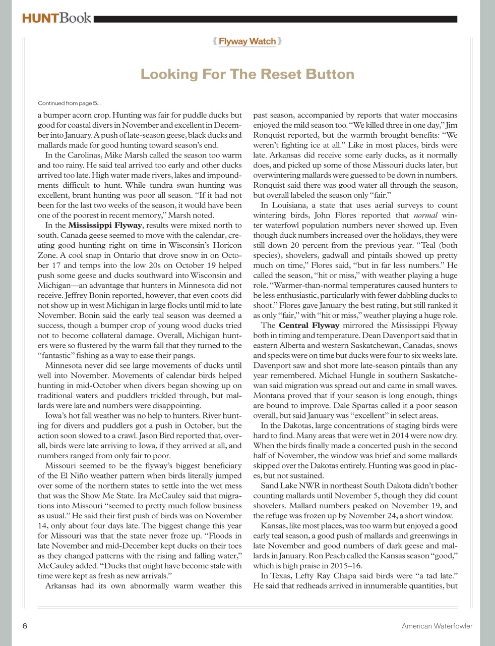 American Waterfowler Preview Pages