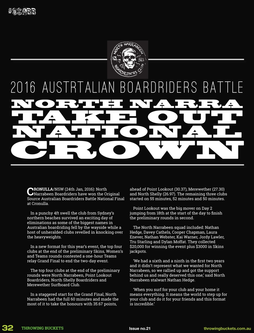 Throwing Buckets Preview Pages