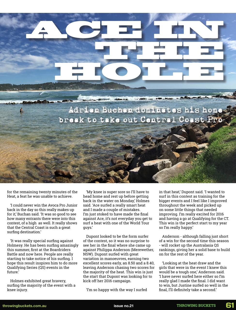 Throwing Buckets Preview Pages