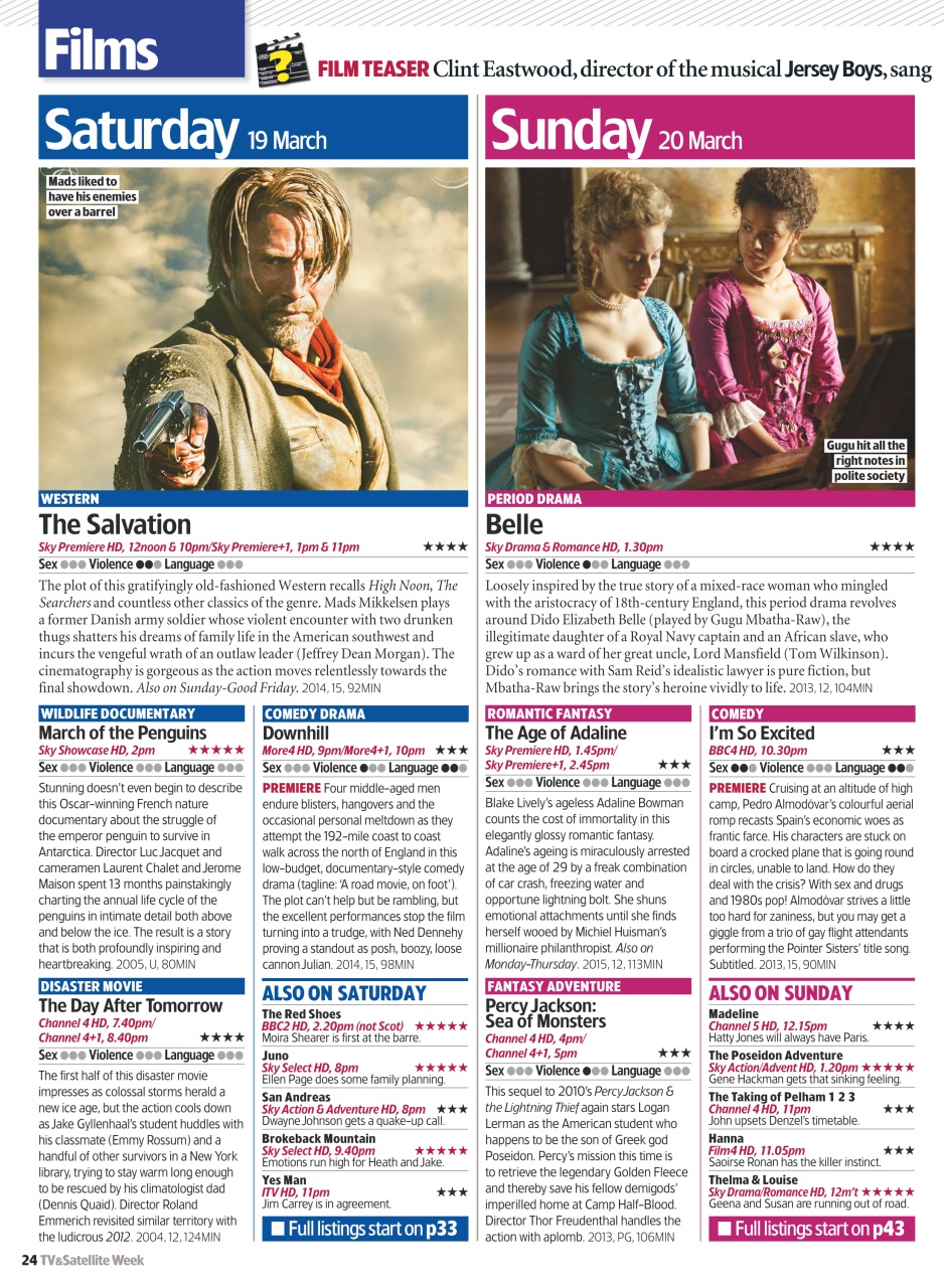 TV & Satellite Week Preview Pages