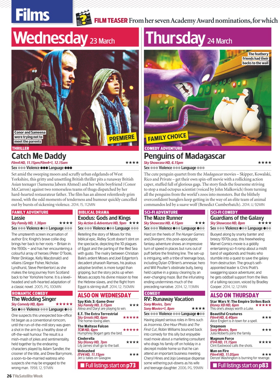 TV & Satellite Week Preview Pages