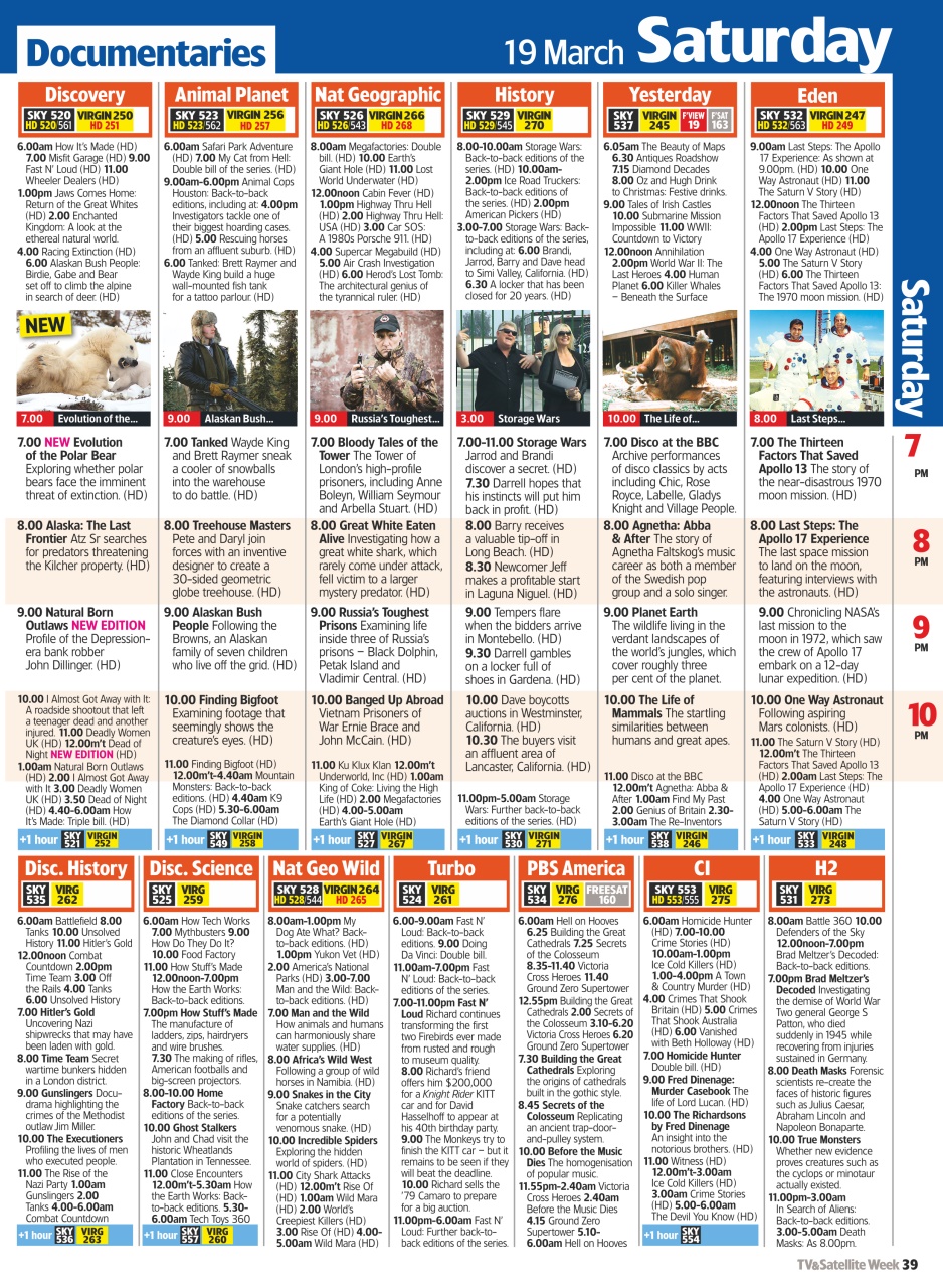 TV & Satellite Week Preview Pages