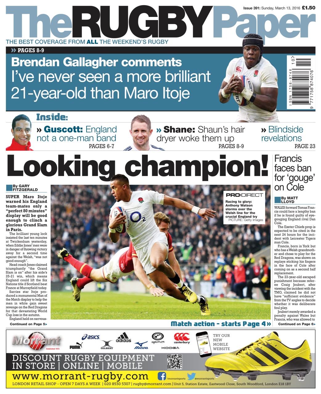 The Rugby Paper Preview Pages