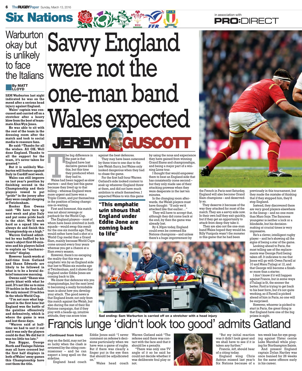 The Rugby Paper Preview Pages