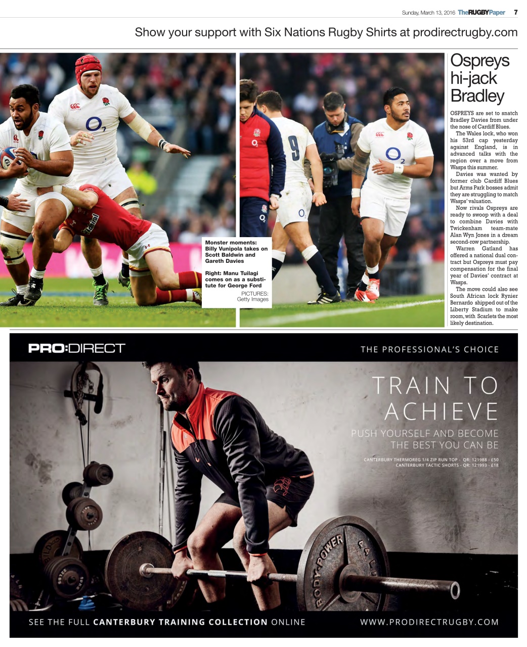 The Rugby Paper Preview Pages