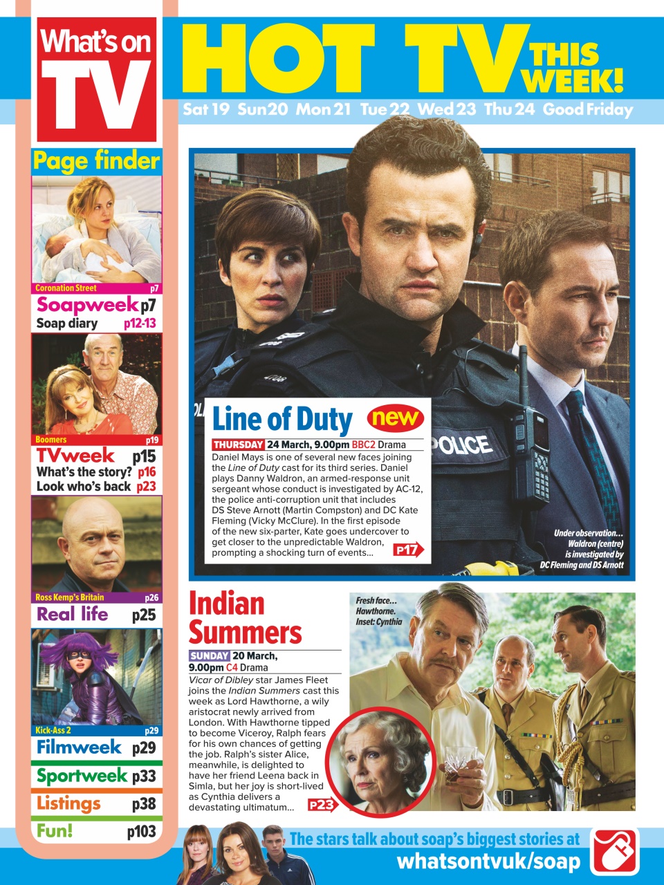 What's on TV Preview Pages