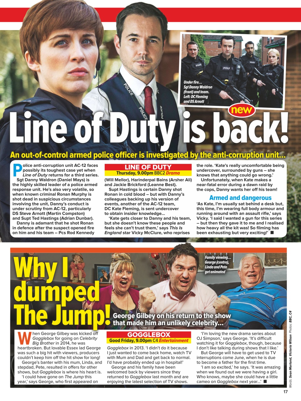 What's on TV Preview Pages