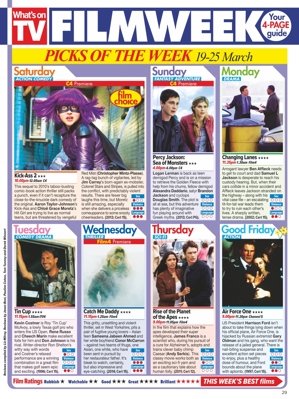 What's on TV Preview Pages
