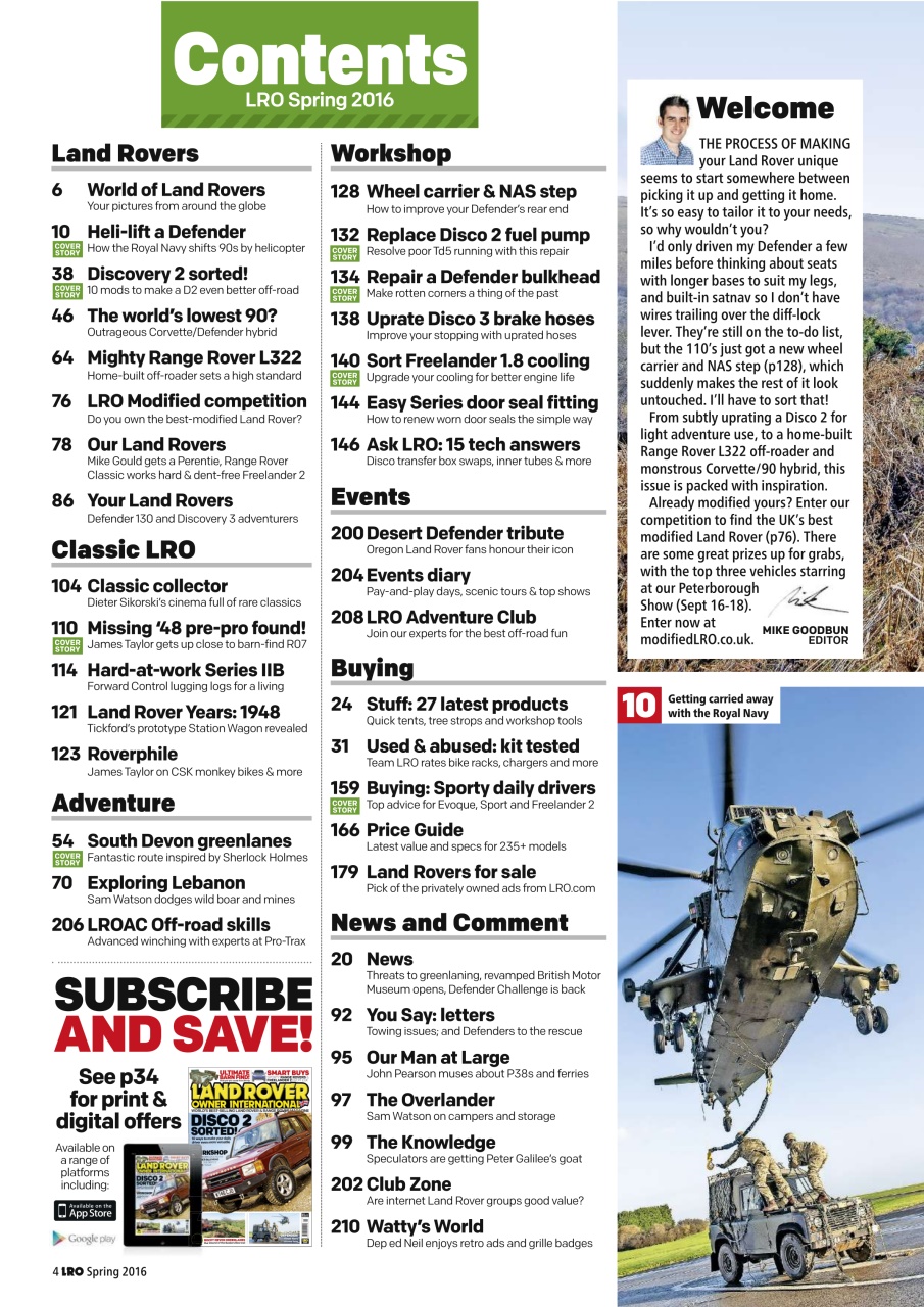Land Rover Owner Preview Pages