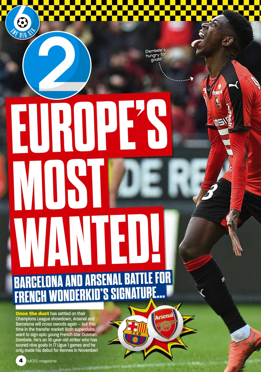 Match of the Day Preview Pages