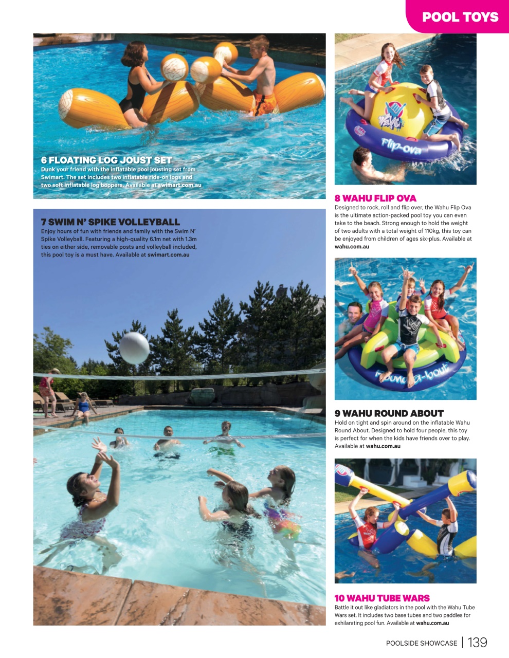 Poolside Showcase Preview Pages