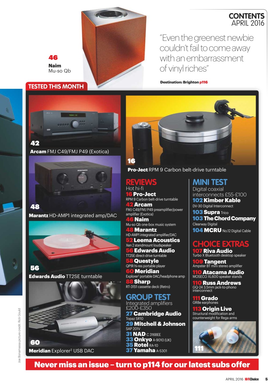 Hi-Fi Choice Preview Pages