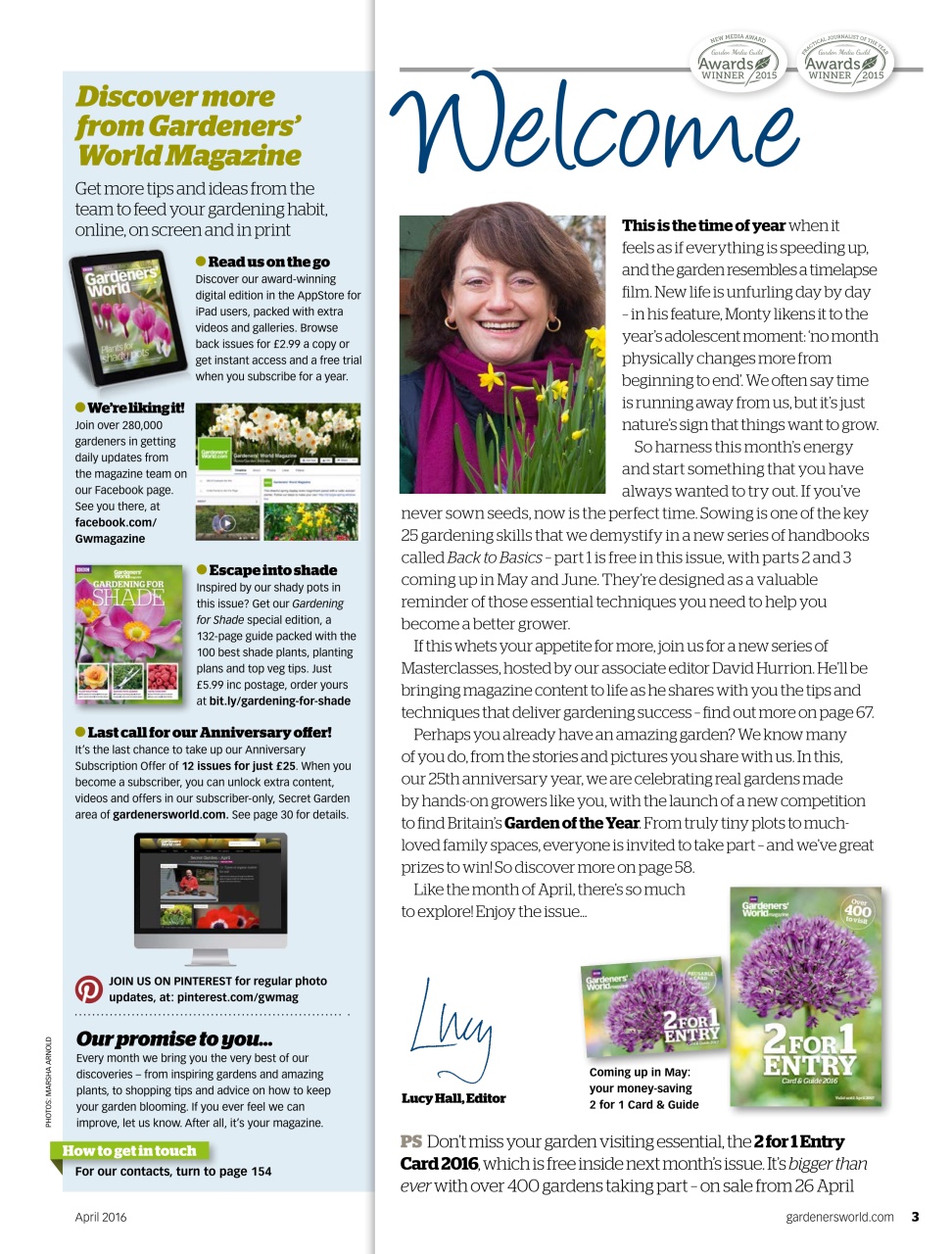 BBC Gardeners’ World Magazine Preview Pages
