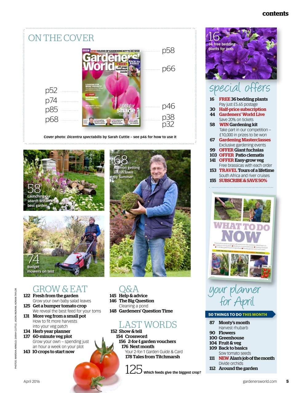 BBC Gardeners’ World Magazine Preview Pages