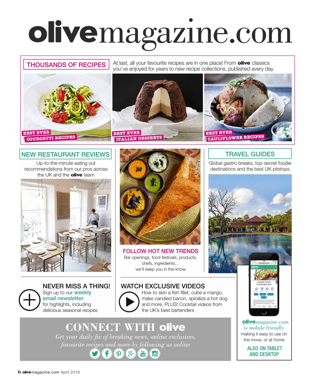 Olive Magazine Preview Pages