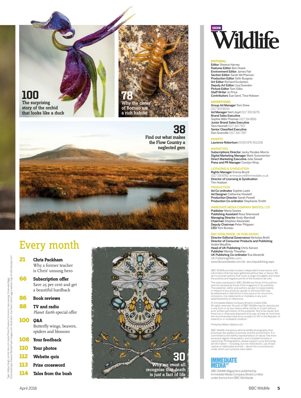 BBC Wildlife Magazine Preview Pages