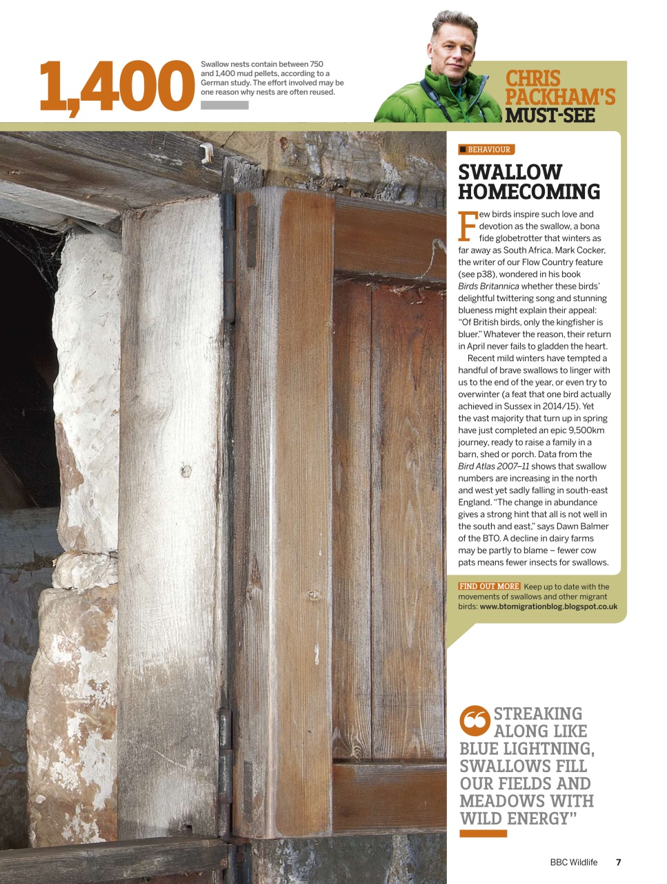 BBC Wildlife Magazine Preview Pages