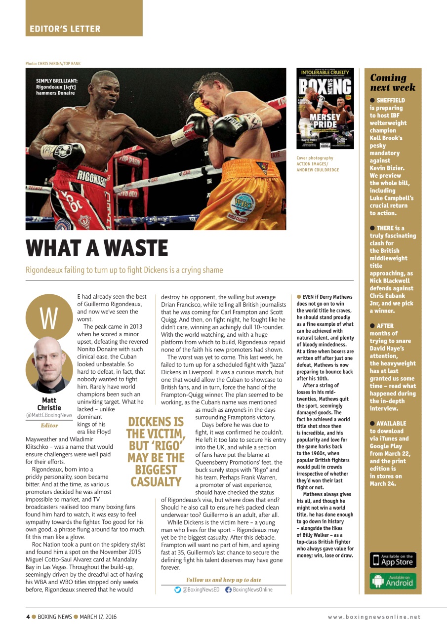 Boxing News Preview Pages