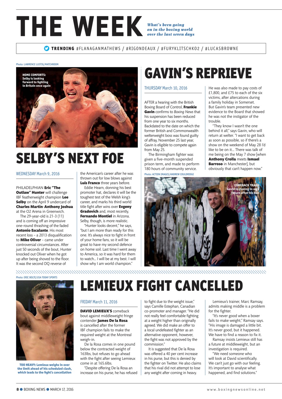 Boxing News Preview Pages