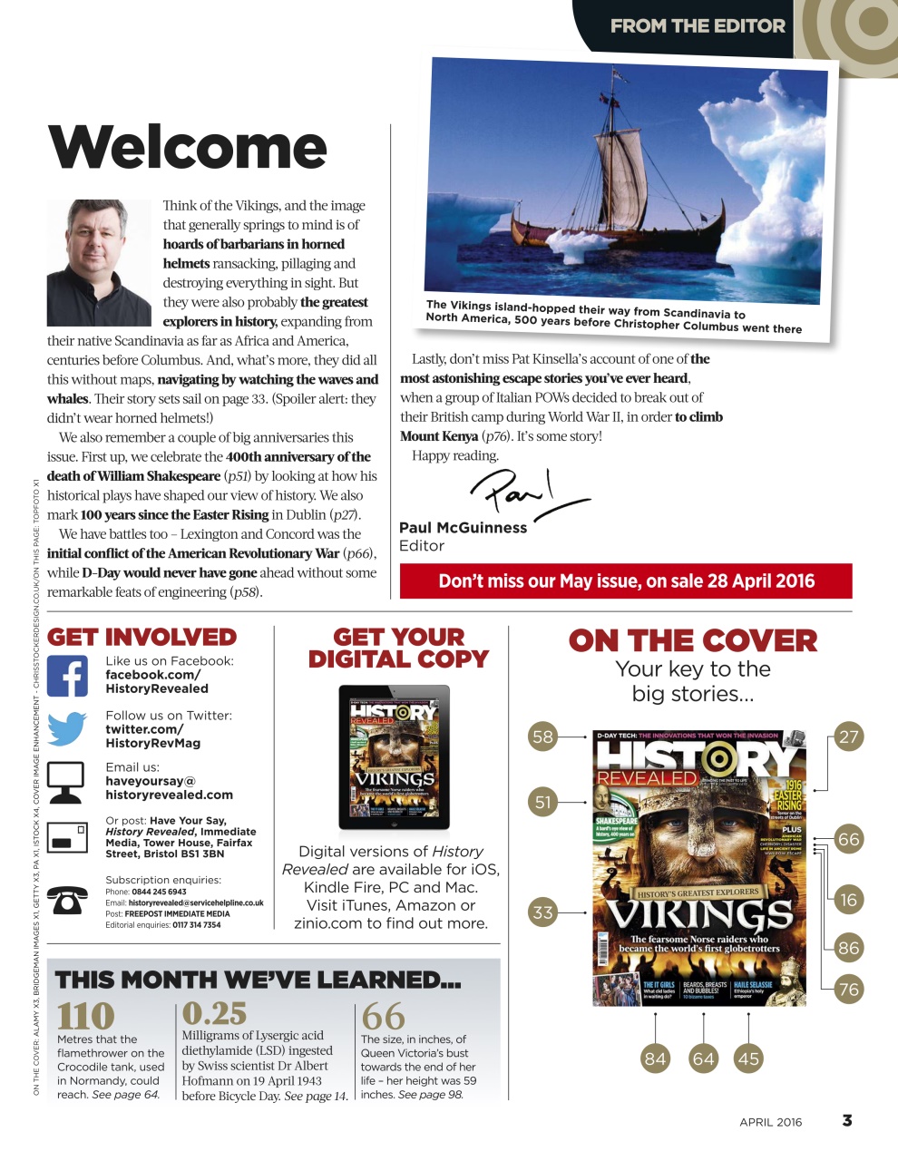 BBC History Revealed Magazine Preview Pages