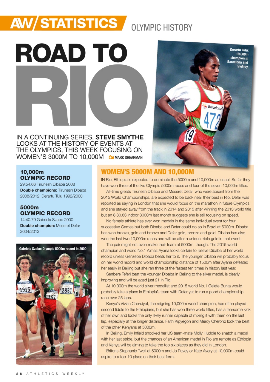 AW – Athletics Weekly Magazine Preview Pages