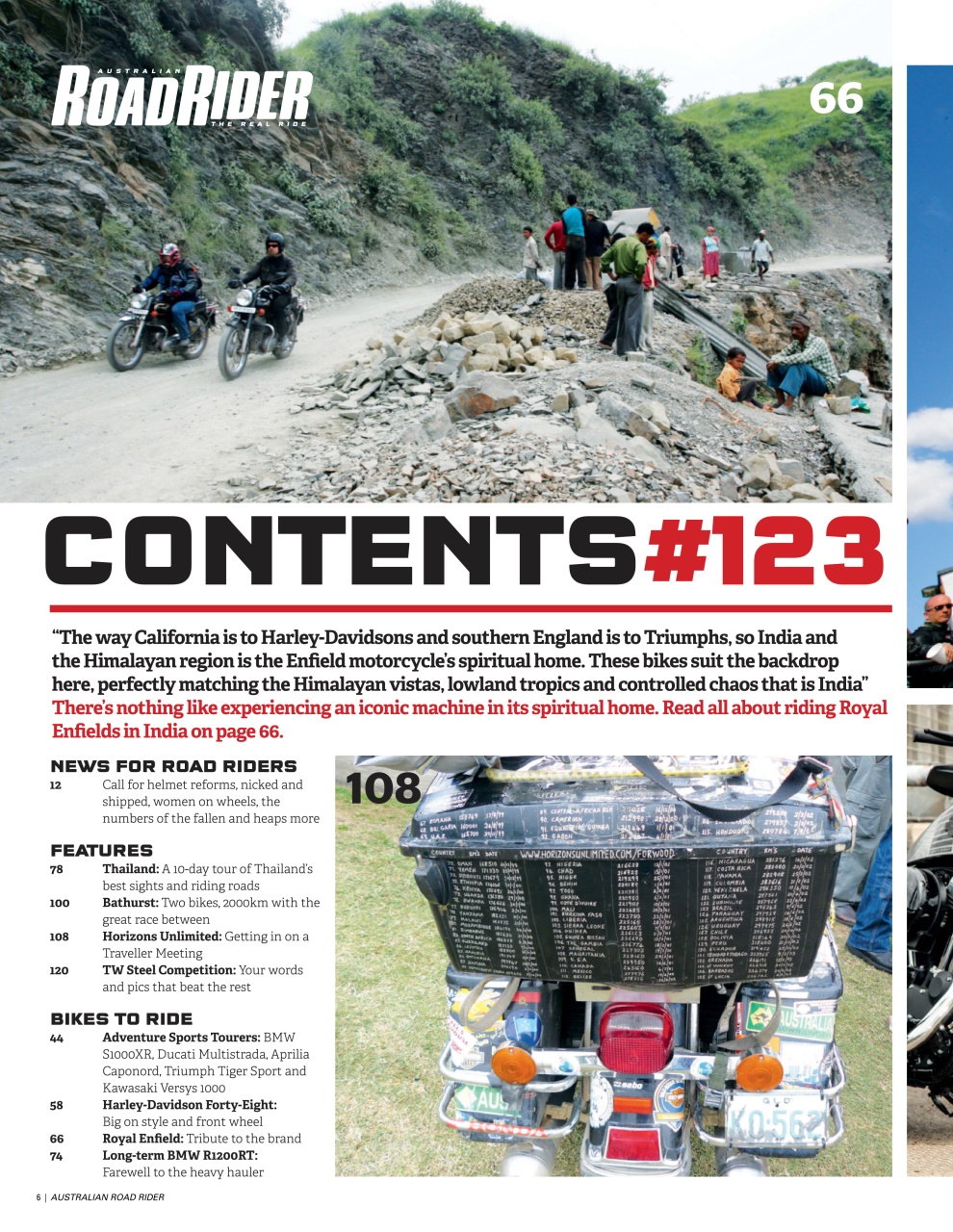 Australian Road Rider Preview Pages