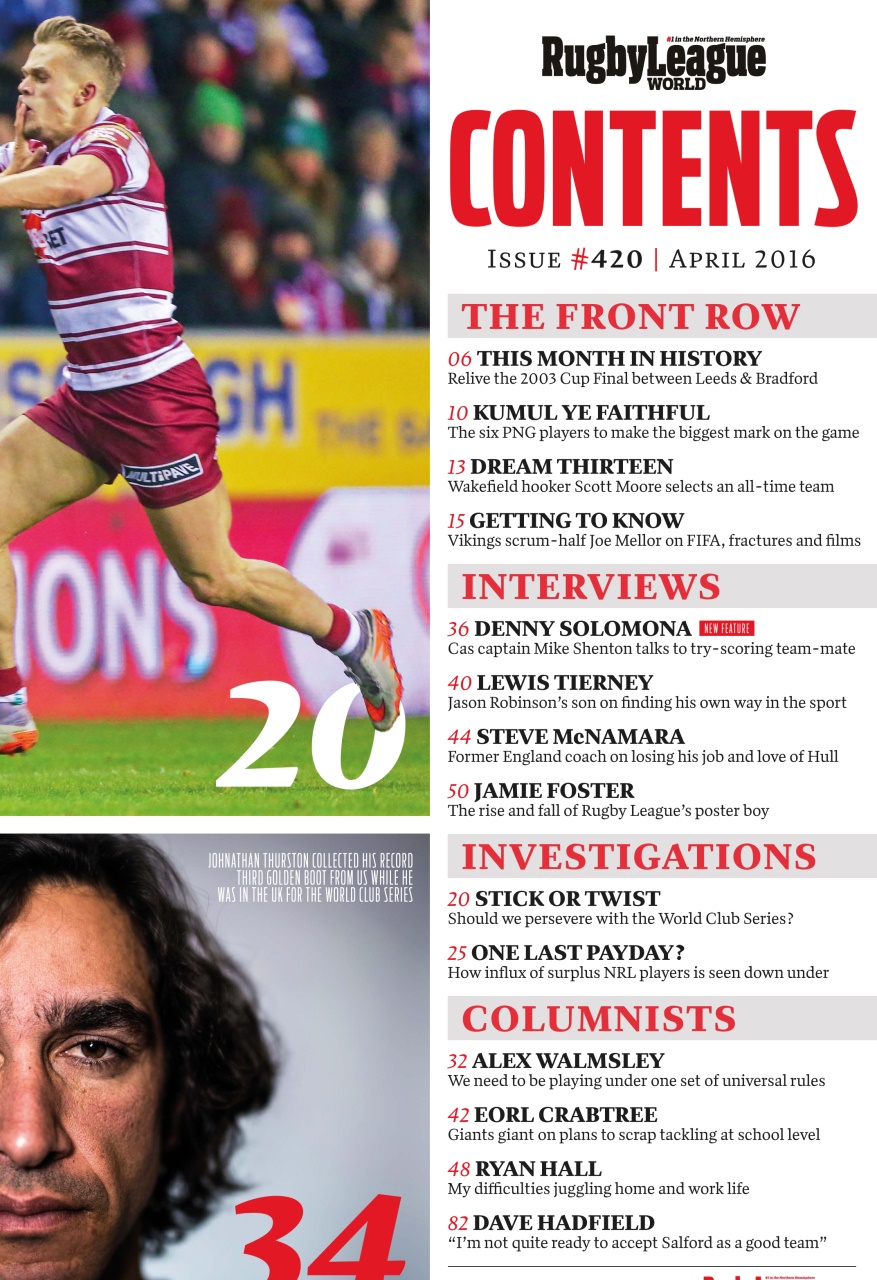 Rugby League World Preview Pages